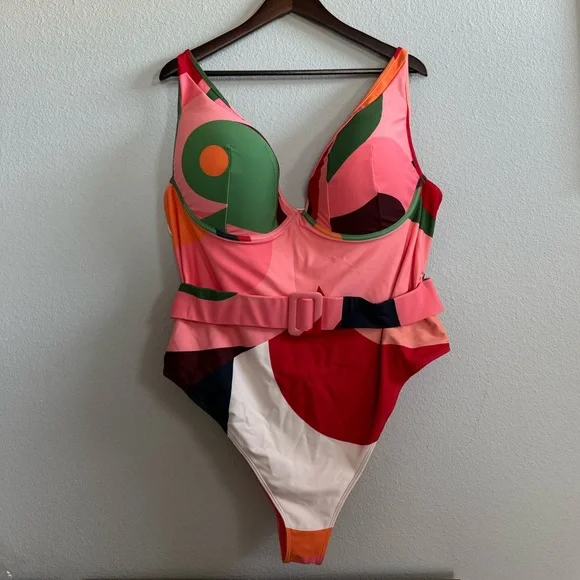 Anthropologie Multicolor One Piece Swimsuit - Picture 1 of 10